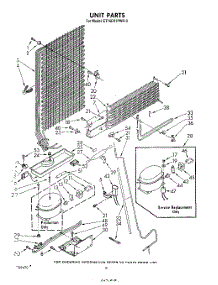 07 - Unit parts for Whirlpool Refrigerator ET16EK1PWR0 from AppliancePartsPros.com