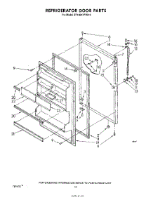 08 - Refrigerator Door , Not Illustrated parts for Whirlpool Refrigerator ET16EK1PWR0 from AppliancePartsPros.com