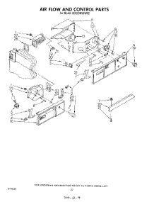 12 - Airflow And Control parts for Whirlpool Refrigerator ED25SMXRWR2 from AppliancePartsPros.com