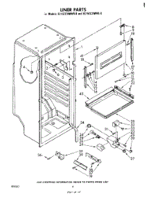 03 - Liner , Lit / Optional parts for Whirlpool Refrigerator EL15CCXMWR0 from AppliancePartsPros.com