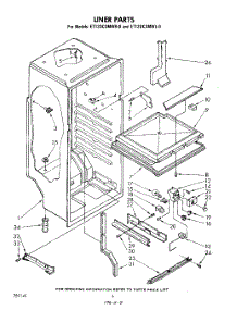 04 - Liner , Lit / Optional parts for Whirlpool Refrigerator ET12DCXMWR0 from AppliancePartsPros.com