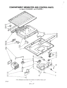 05 - Compartment Separator And Control parts for Whirlpool Refrigerator ET14JKXLWL1 from AppliancePartsPros.com