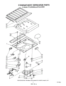 04 - Compartment Separator parts for Whirlpool Refrigerator ET12LKLWW00 from AppliancePartsPros.com
