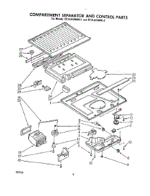 05 - Compartment Separator And Control parts for Whirlpool Refrigerator ET14JKXMWR2 from AppliancePartsPros.com