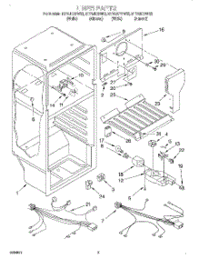 03 - Liner, Lit / Optional parts for Whirlpool Refrigerator ET14JKXFW02 from AppliancePartsPros.com