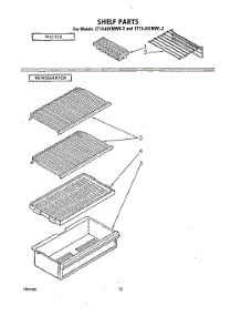 07 - Shelf parts for Whirlpool Refrigerator ET14JKXMWR2 from AppliancePartsPros.com
