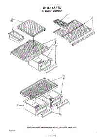 05 - Shelf parts for Whirlpool Refrigerator ET12AKXRWR0 from AppliancePartsPros.com