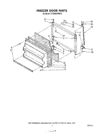 06 - Freezer Door parts for Whirlpool Refrigerator ET12AKXRWR0 from AppliancePartsPros.com