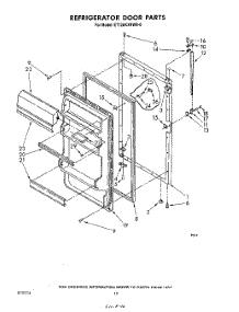 08 - Refrigerator Door , Not Illustrated parts for Whirlpool Refrigerator ET12AKXRWR0 from AppliancePartsPros.com