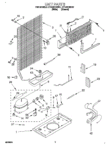 04 - Unit parts for Whirlpool Refrigerator ET14NKXDW01 from AppliancePartsPros.com
