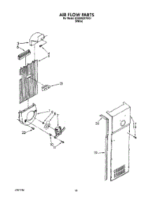 11 - Air Flow parts for Whirlpool Refrigerator ED25RQXYW01 from AppliancePartsPros.com