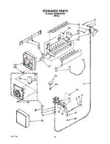 13 - Icemaker, Lit / Optional parts for Whirlpool Refrigerator ED25RQXYW01 from AppliancePartsPros.com