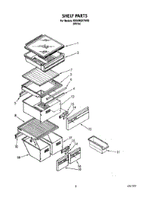 04 - Shelf parts for Whirlpool Refrigerator ED25RQXYW02 from AppliancePartsPros.com