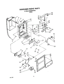 09 - Dispenser Front parts for Whirlpool Refrigerator ED25RQXYW02 from AppliancePartsPros.com