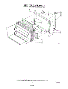 06 - Freezer Door parts for Whirlpool Refrigerator ET14JKXSW02 from AppliancePartsPros.com