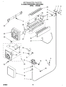 12 - Icemaker, Lit / Optional parts for Whirlpool Refrigerator ED25PQXDN00 from AppliancePartsPros.com