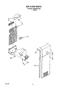 11 - Airflow parts for Whirlpool Refrigerator ED25RQXYW02 from AppliancePartsPros.com