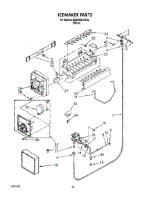 13 - Icemaker, Lit / Optional parts for Whirlpool Refrigerator ED25RQXYW02 from AppliancePartsPros.com