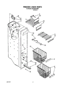 05 - Freezer Liner parts for Whirlpool Refrigerator ED25DQXYN02 from AppliancePartsPros.com
