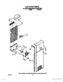 11 - Air Flow parts for Whirlpool Refrigerator ED25GWXXW00 from AppliancePartsPros.com