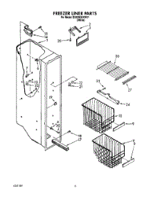 05 - Freezer Liner parts for Whirlpool Refrigerator ED22RQXXW01 from AppliancePartsPros.com