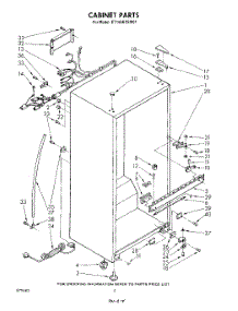 03 - Cabinet parts for Whirlpool Refrigerator ET14AKXSW01 from AppliancePartsPros.com