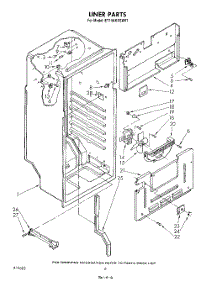 04 - Liner , Lit / Optional parts for Whirlpool Refrigerator ET14AKXSW01 from AppliancePartsPros.com