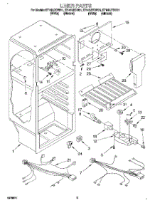 03 - Liner, Lit / Optional parts for Whirlpool Refrigerator ET14HJYDW01 from AppliancePartsPros.com