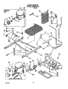 10 - Unit parts for Whirlpool Refrigerator ED22RQXXW01 from AppliancePartsPros.com