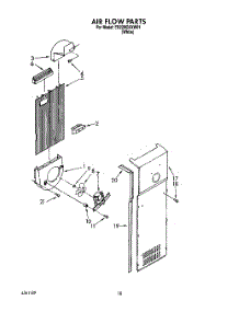11 - Air Flow parts for Whirlpool Refrigerator ED22RQXXW01 from AppliancePartsPros.com