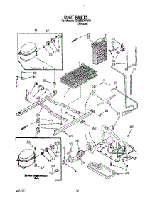 10 - Unit parts for Whirlpool Refrigerator ED25DQXYN02 from AppliancePartsPros.com