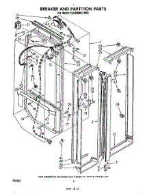 03 - Breaker And Partition parts for Whirlpool Refrigerator ED26MM1LWR1 from AppliancePartsPros.com