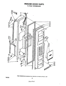 07 - Freezer Door parts for Whirlpool Refrigerator ED26MM1LWR1 from AppliancePartsPros.com