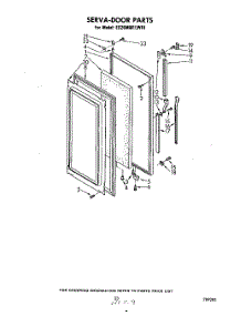 13 - Serva-Door , Lit / Optional parts for Whirlpool Refrigerator ED26MM1LWR1 from AppliancePartsPros.com