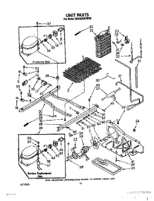 10 - Unit parts for Whirlpool Refrigerator ED25DQXVN03 from AppliancePartsPros.com