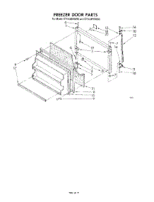 06 - Freezer Door parts for Whirlpool Refrigerator ET14JMYSM03 from AppliancePartsPros.com