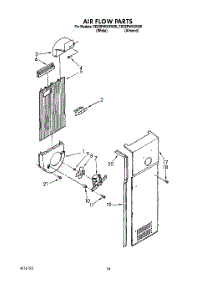 11 - Air Flow parts for Whirlpool Refrigerator ED22PWXXW00 from AppliancePartsPros.com
