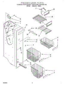 04 - Freezer Liner parts for Whirlpool Refrigerator ED27DQXDB03 from AppliancePartsPros.com