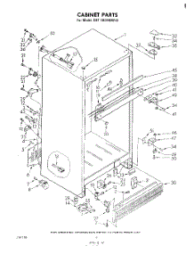 03 - Cabinet parts for Whirlpool Refrigerator EHT182VKWR0 from AppliancePartsPros.com