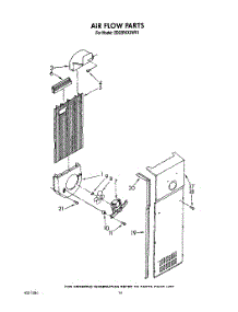 09 - Air Flow parts for Whirlpool Refrigerator ED22RKXXW01 from AppliancePartsPros.com