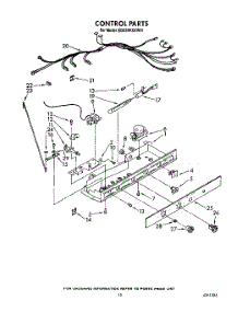 10 - Control, Lit / Optional parts for Whirlpool Refrigerator ED22RKXXW01 from AppliancePartsPros.com