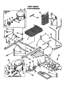 Unit parts for Whirlpool Refrigerator ED22RQXXN00 from AppliancePartsPros.com