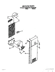 11 - Air Flow parts for Whirlpool Refrigerator ED22ZRXXN00 from AppliancePartsPros.com