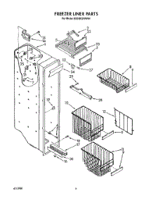 05 - Freezer Liner parts for Whirlpool Refrigerator ED25DQXVW04 from AppliancePartsPros.com