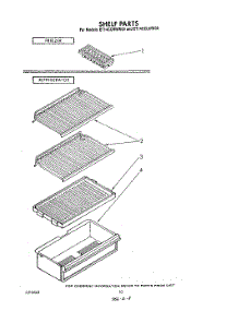 06 - Shelf parts for Whirlpool Refrigerator ET14CCLWW00 from AppliancePartsPros.com