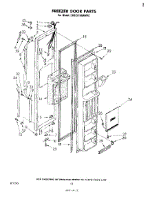 07 - Freezer Door parts for Whirlpool Refrigerator EHD261MMWR2 from AppliancePartsPros.com