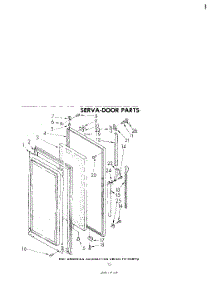 08 - Serva Door parts for Whirlpool Refrigerator EHD261MMWR2 from AppliancePartsPros.com