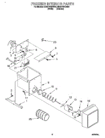05 - Freezer Interior parts for Whirlpool Refrigerator ED22TWXDN00 from AppliancePartsPros.com