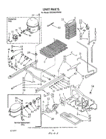 10 - Unit parts for Whirlpool Refrigerator ED22RQXWW00 from AppliancePartsPros.com