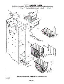 05 - Freezer Liner parts for Whirlpool Refrigerator ED25DQXVN07 from AppliancePartsPros.com